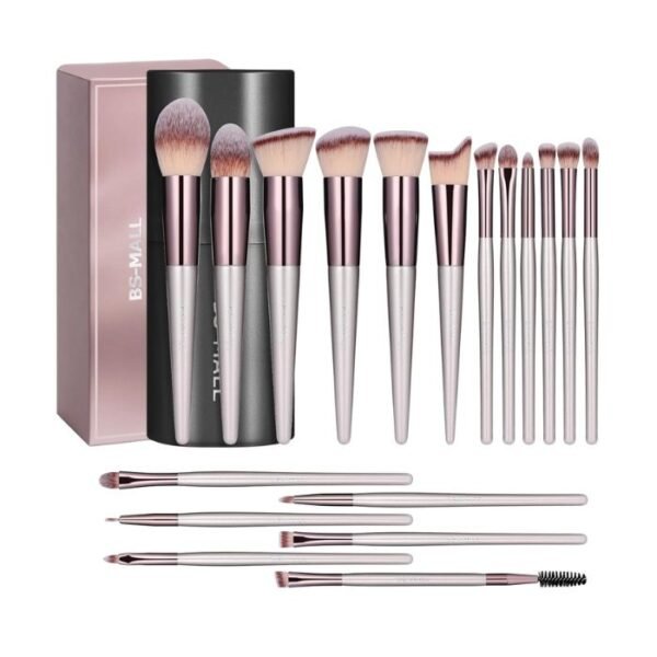 Makeup Brush Set 18 Pcs Premium Synthetic Foundation Powder