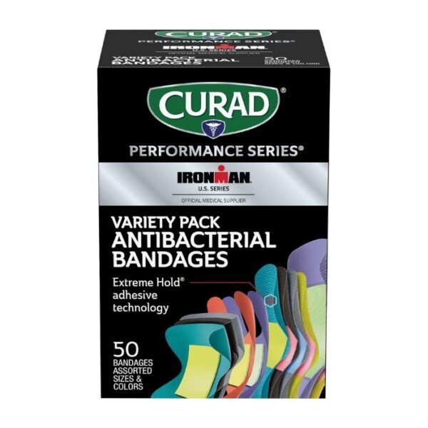 CURAD Performance Series IRONMAN Antibacterial Bandages